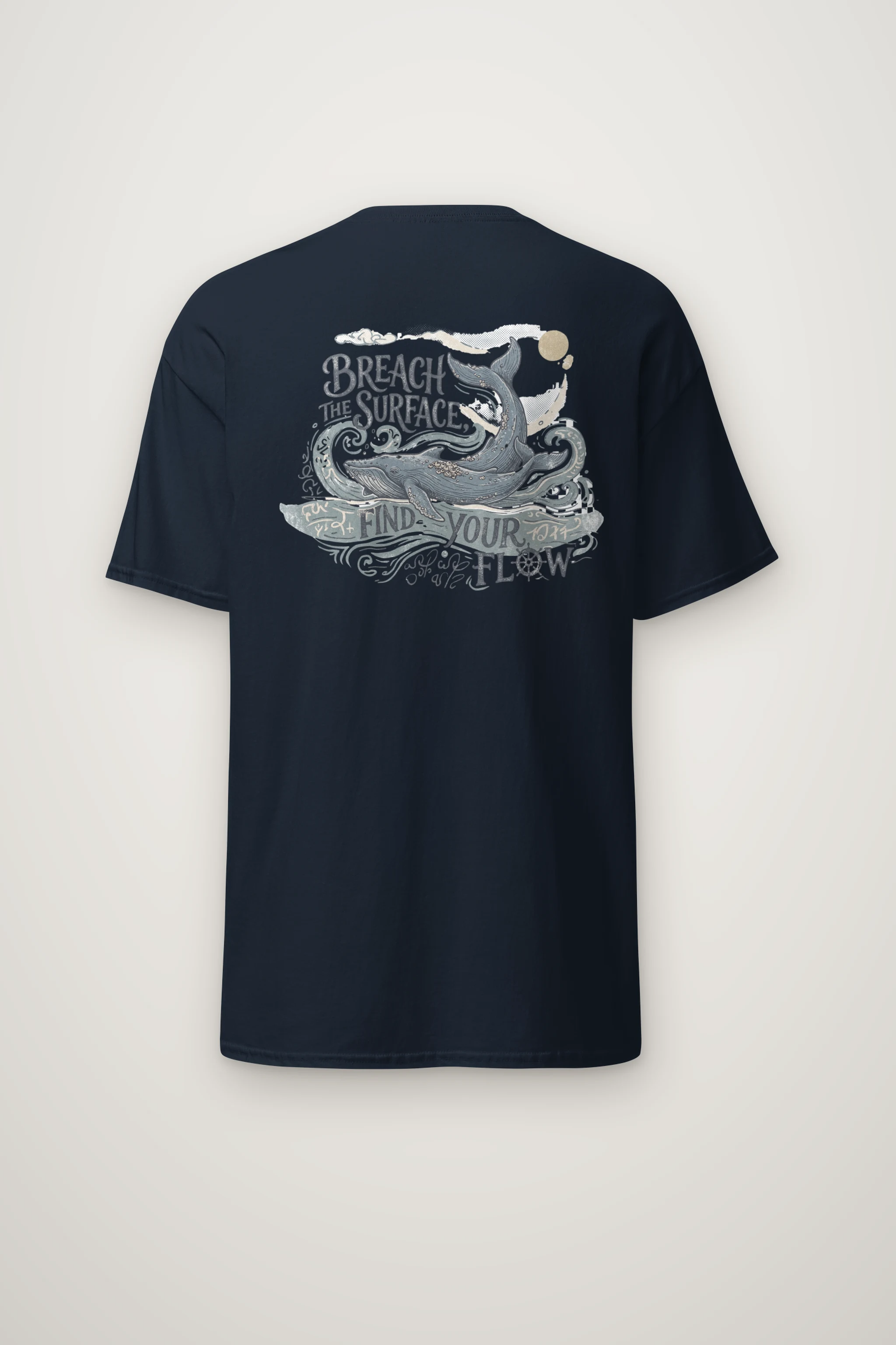 "Breach The Surface" Heavyweight Unisex Crewneck T-shirt