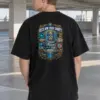 "Chasing Dreams And Tides" Men's Oversized Heavyweight Crewneck T-Shirt | Shaka Wear SHMHSS