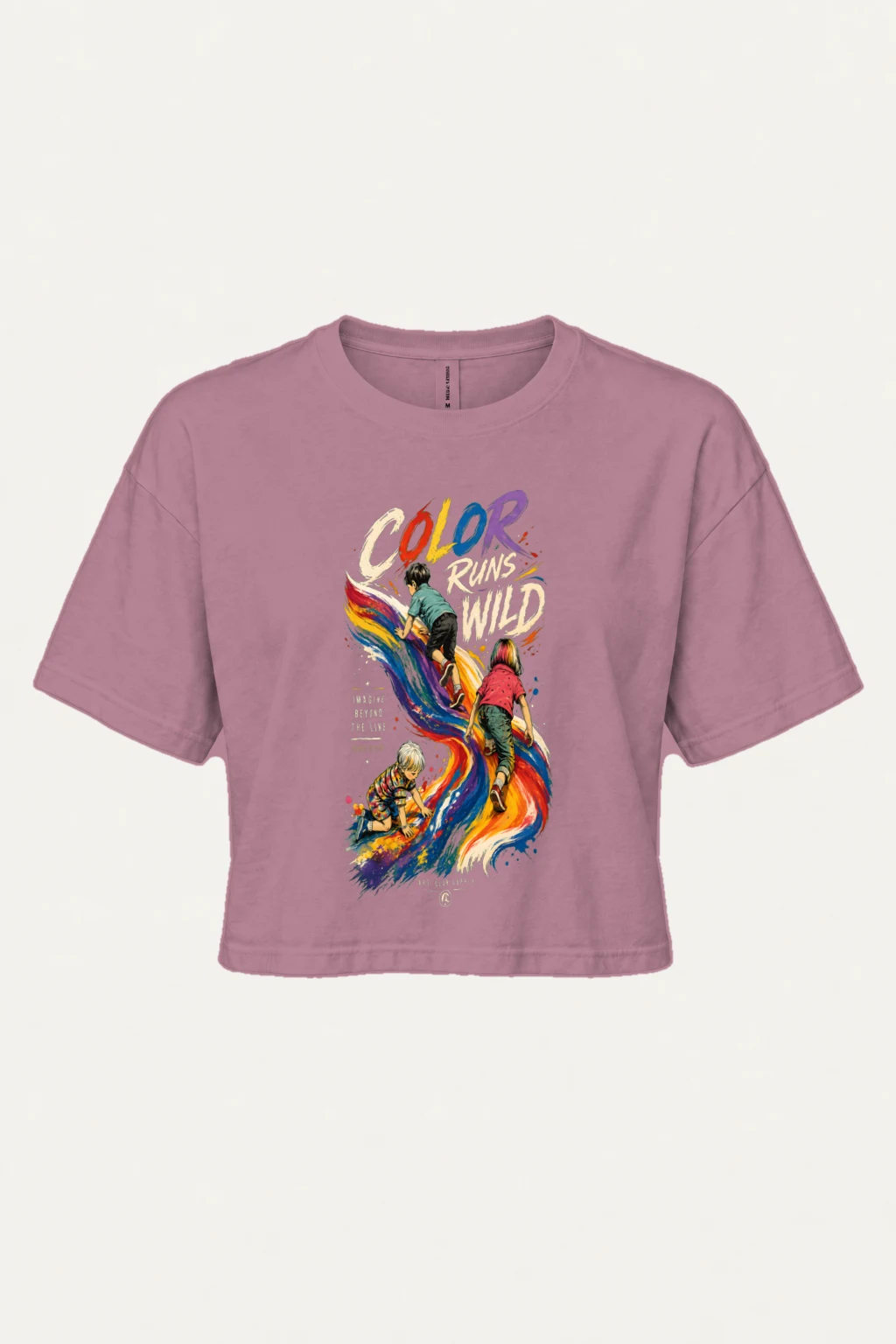 "Color Run Wild" Women's Crop Tee | Bella + Canvas 8882