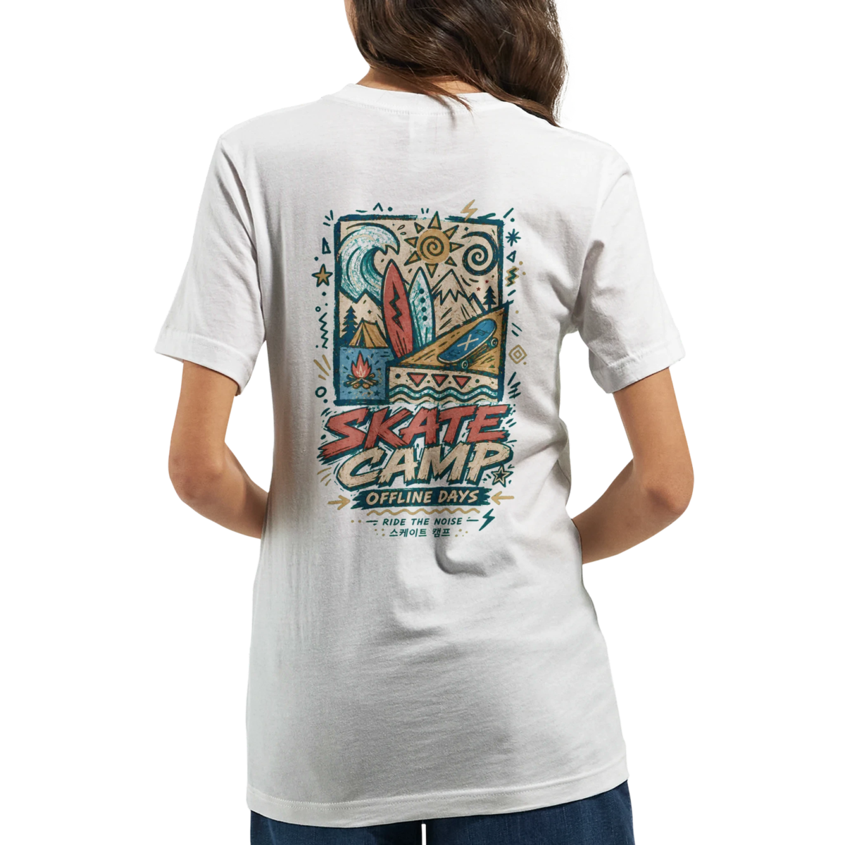 "Skate Camp" Premium Unisex Crewneck T-shirt | Bella + Canvas 3001