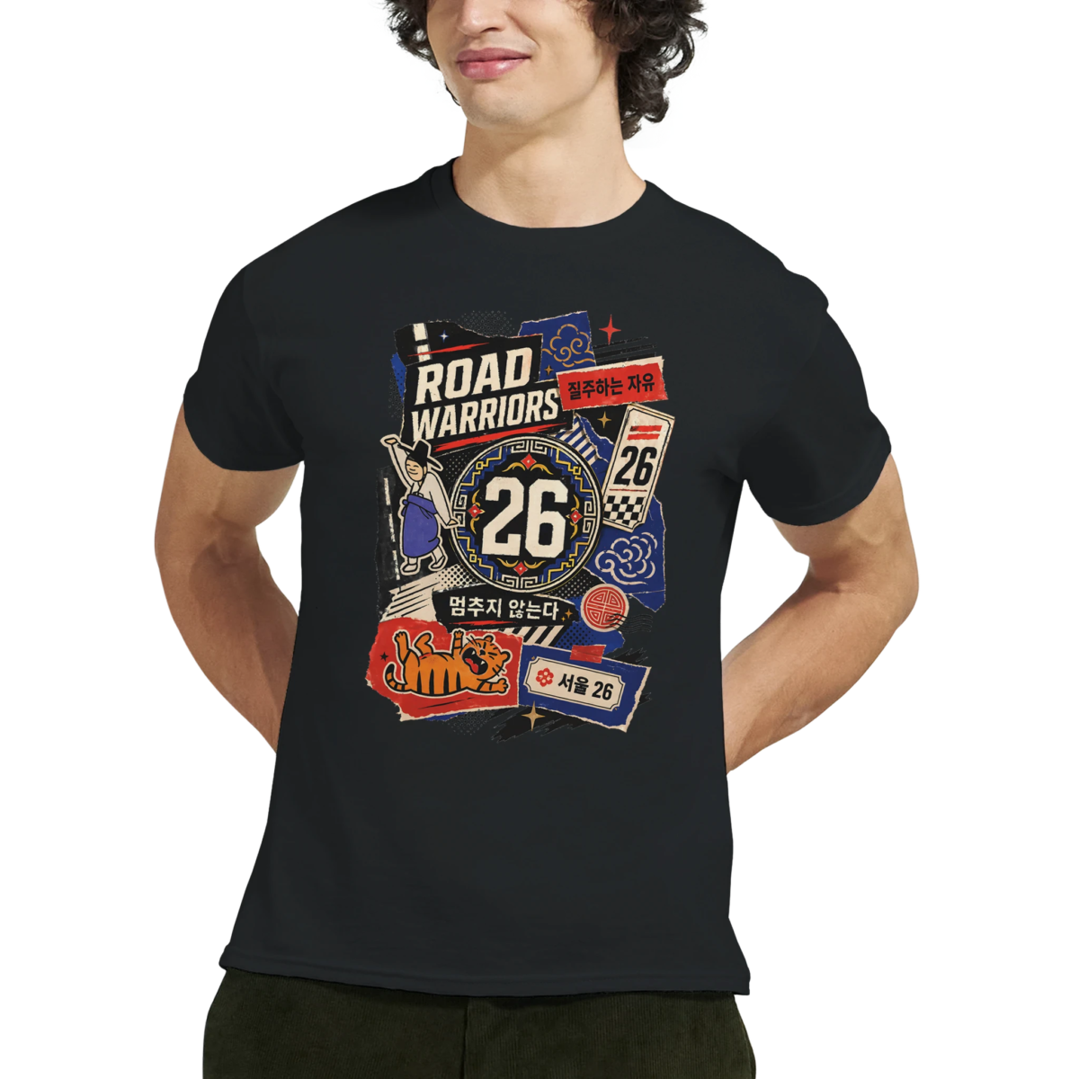 "Road warriors" Heavyweight Unisex Crewneck T-shirt | Gildan® 5000