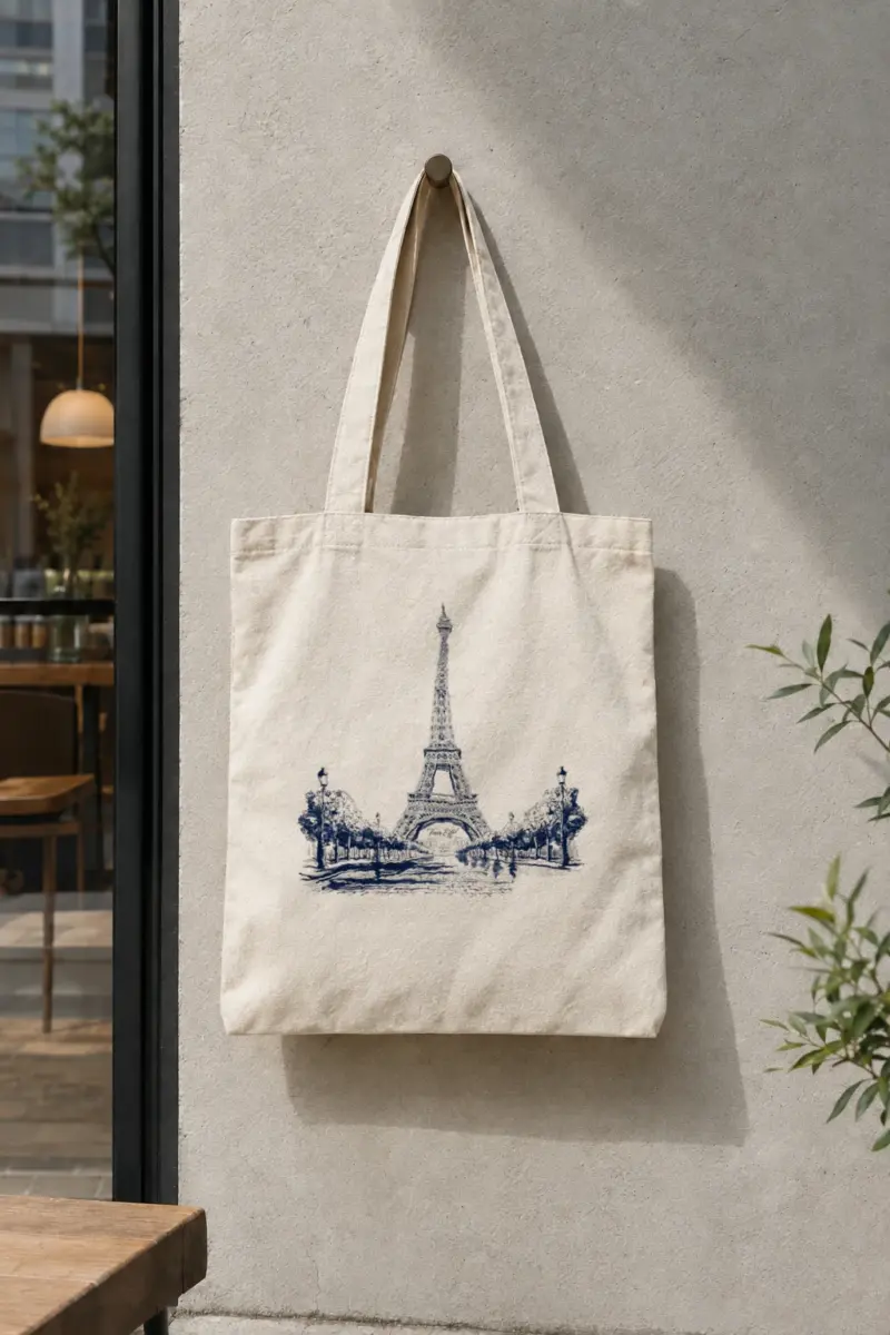 "Eiffel tower" Classic Cotton Tote Bag