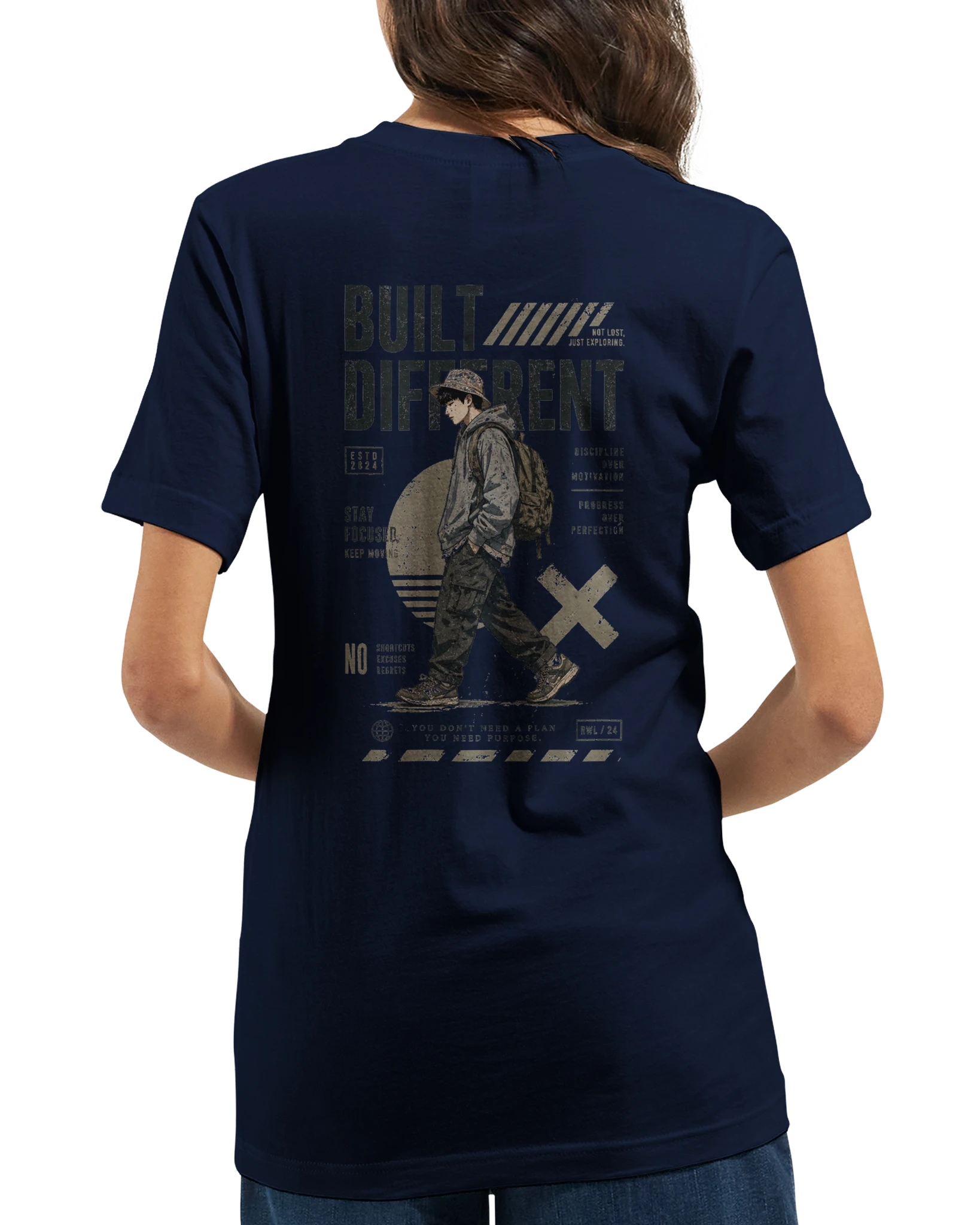 "Built different" Premium Unisex Crewneck T-shirt | Bella + Canvas 3001 - Image 2