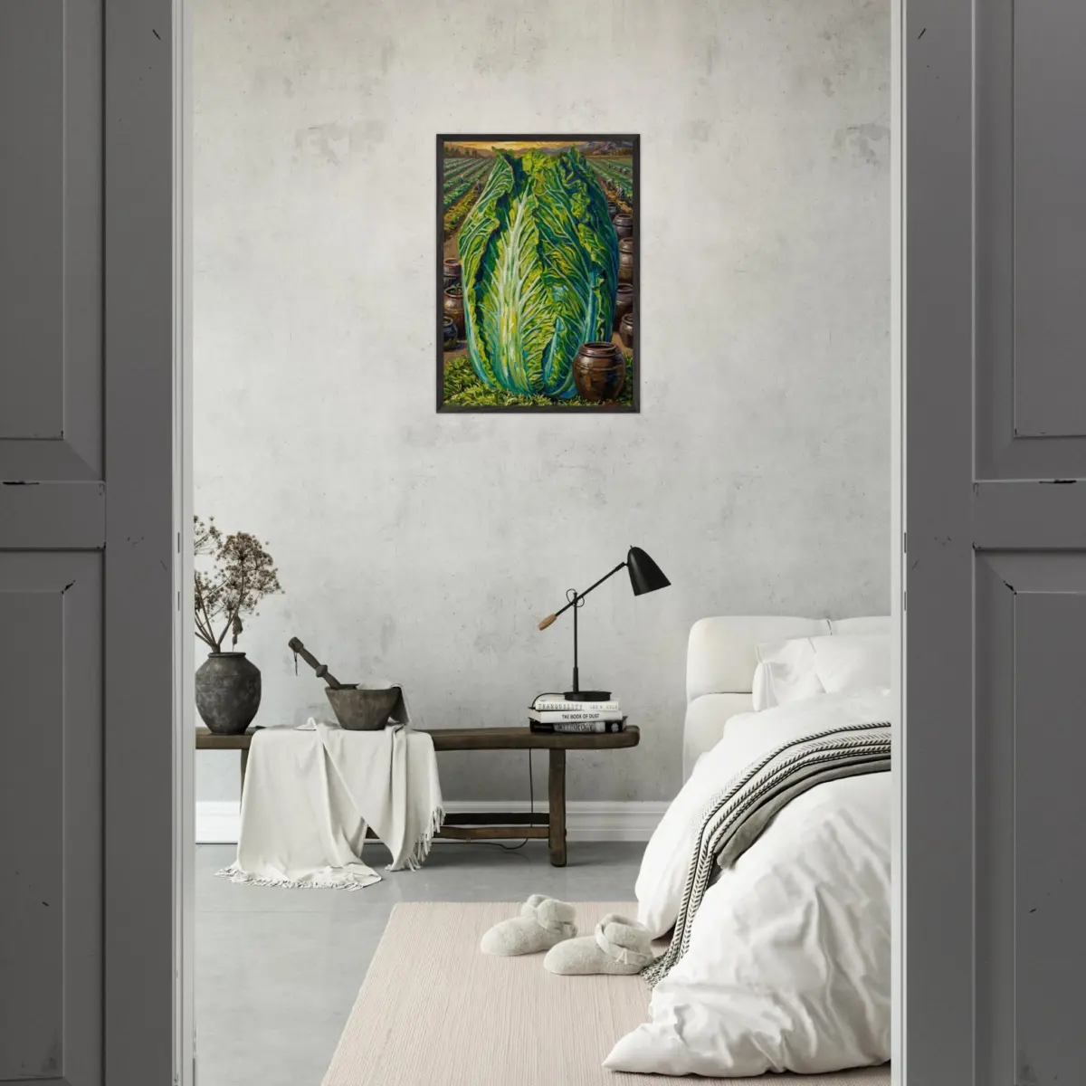 "Cabbage and Onggi" Premium Wooden Framed Poster With Museum-Quality Matte Paper