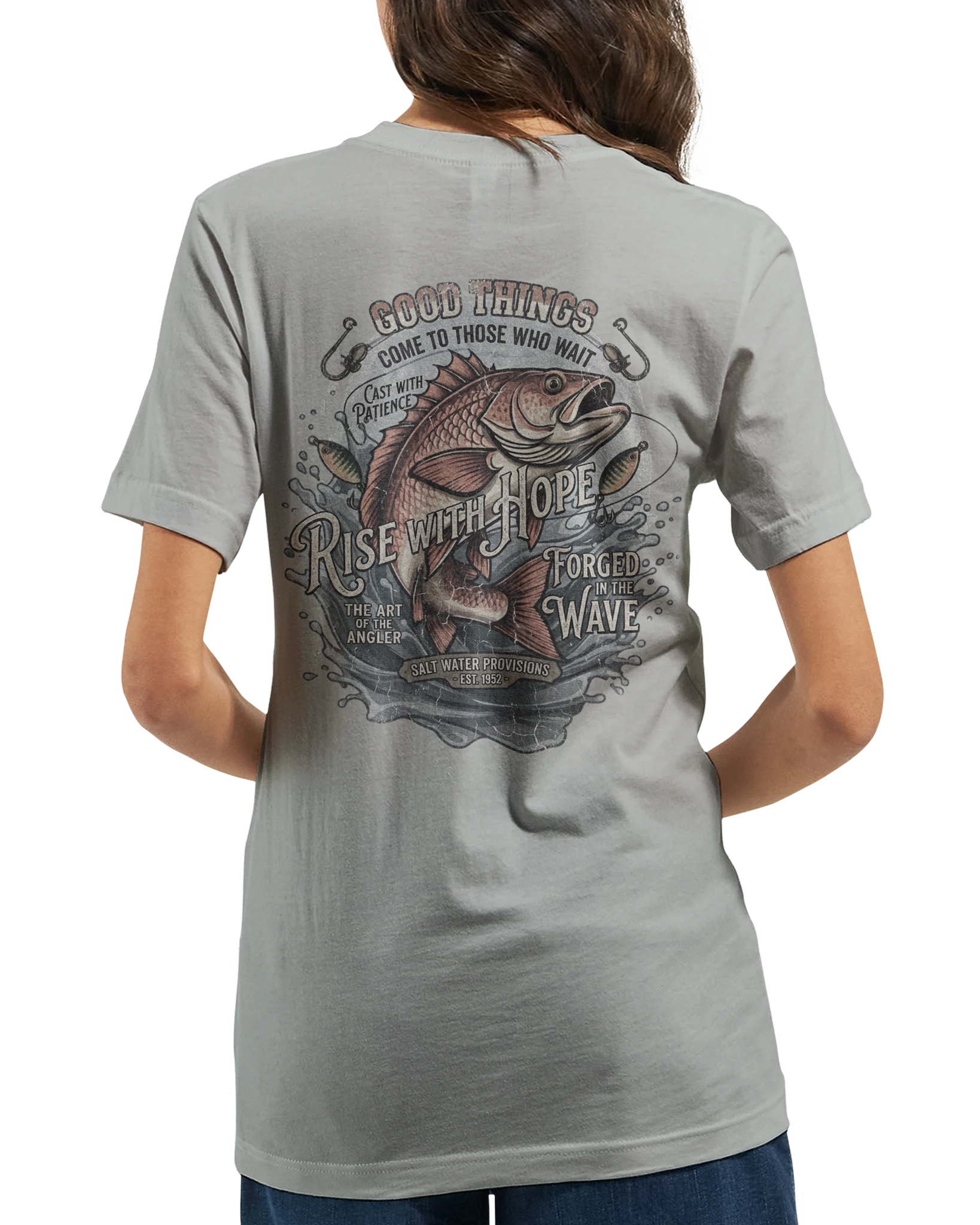 "Rise with hope" Premium Unisex Crewneck T-shirt | Bella + Canvas 3001 - Image 3