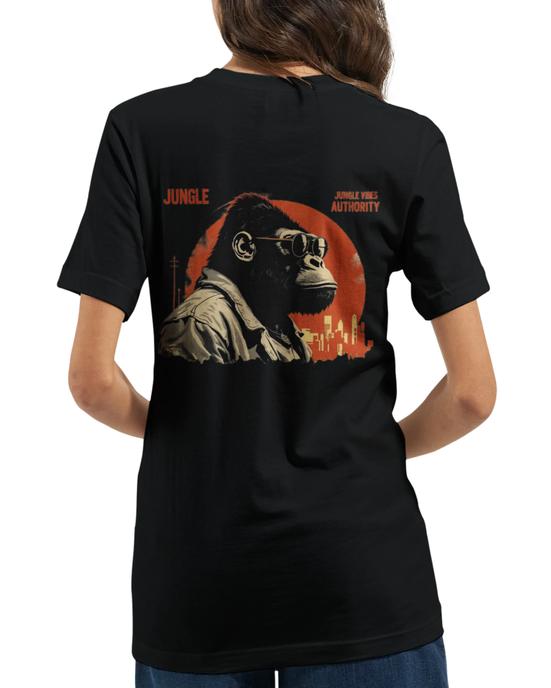 Alternative view of "Jungle authority" Premium Unisex Crewneck T-shirt | Bella + Canvas 3001