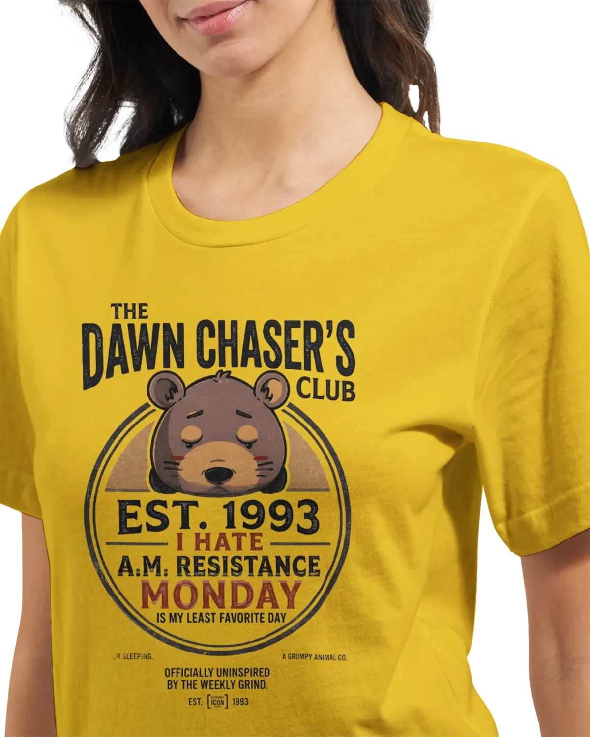 "The dawn chaser's club" Premium Unisex Crewneck T-shirt | Bella + Canvas 3001