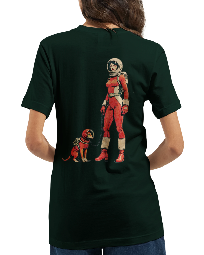 Alternative view of "Cosmic Companions" Premium Unisex Crewneck T-shirt | Bella + Canvas 3001