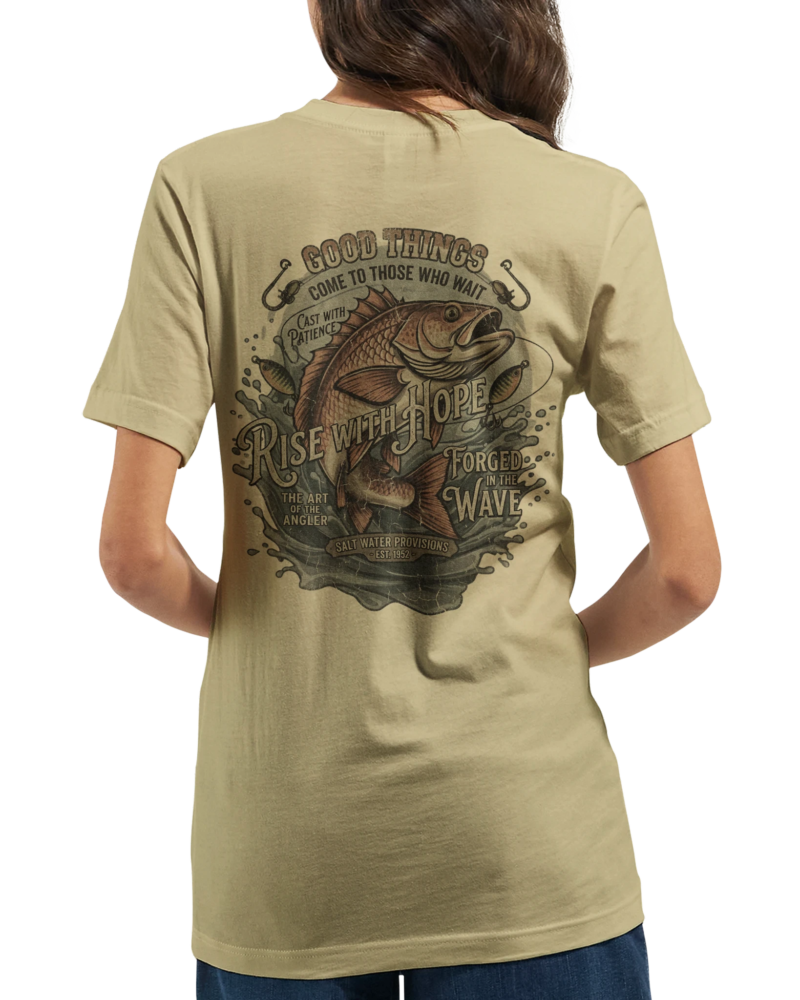 Alternative view of "Rise with hope" Premium Unisex Crewneck T-shirt | Bella + Canvas 3001