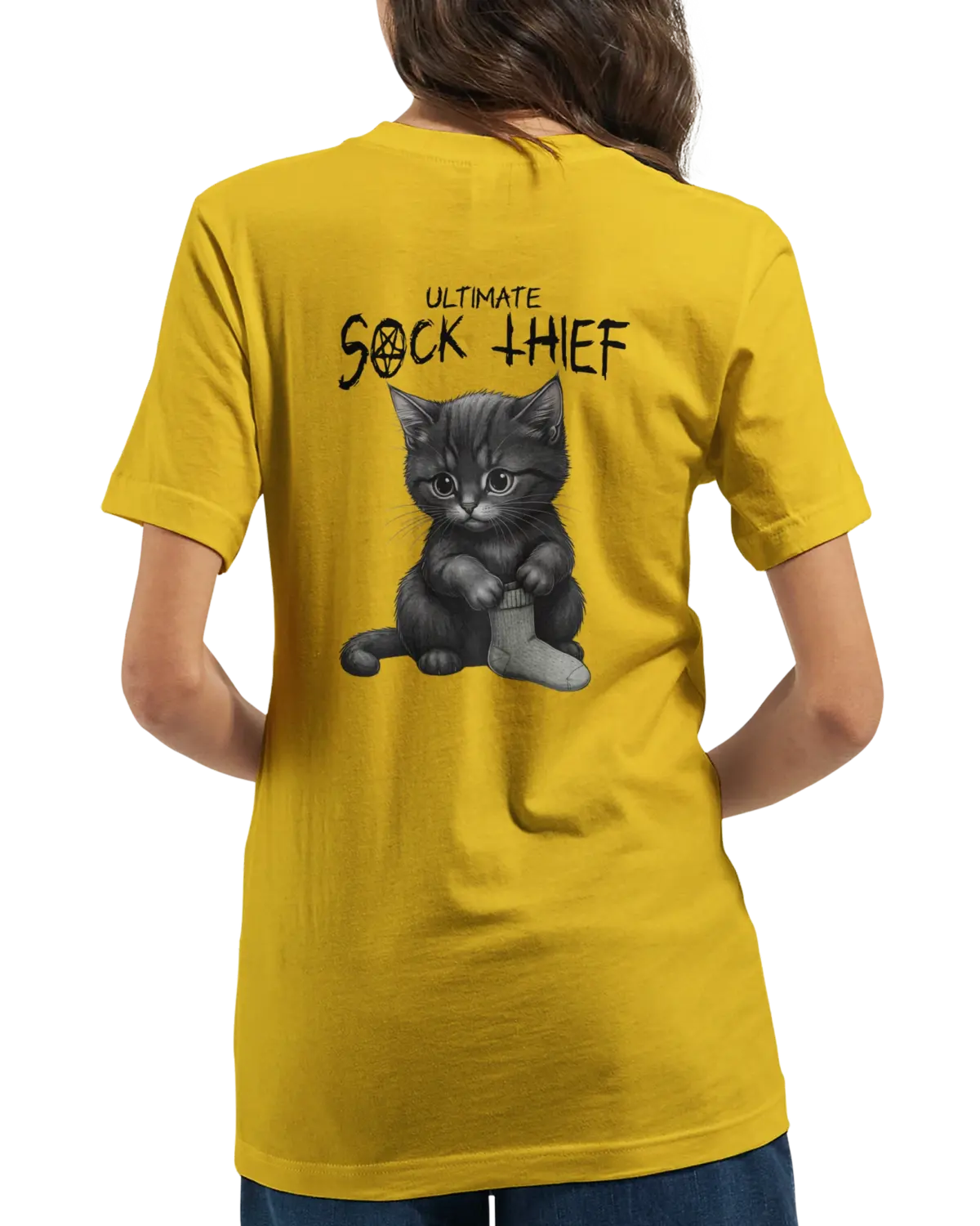"Ultimate sock thief" Premium Unisex Crewneck T-shirt | Bella + Canvas 3001