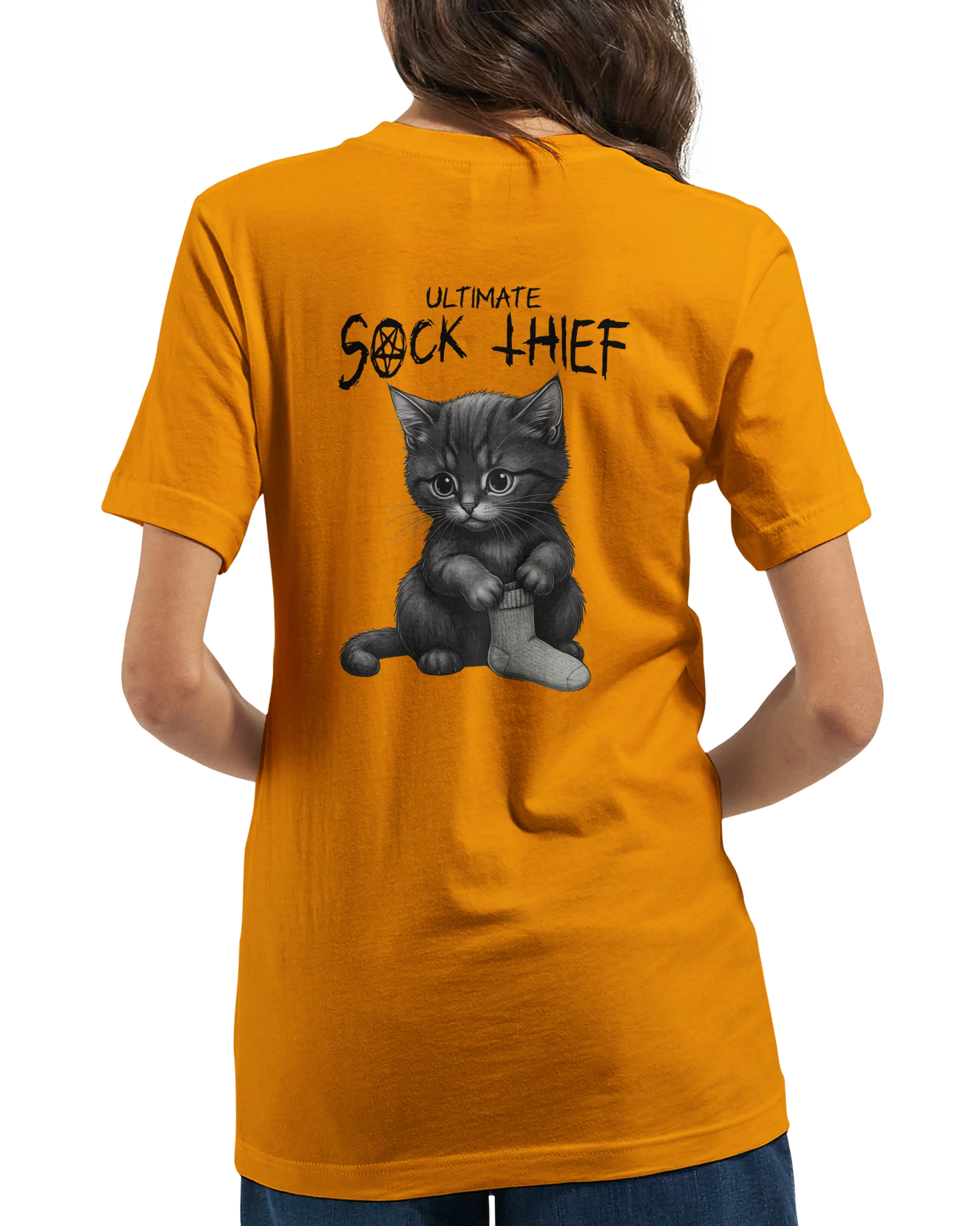 "Ultimate sock thief" Premium Unisex Crewneck T-shirt | Bella + Canvas 3001 - Image 4