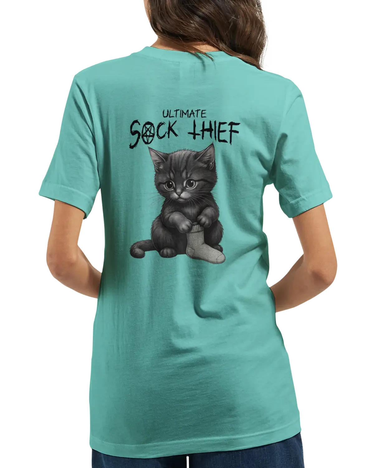 "Ultimate sock thief" Premium Unisex Crewneck T-shirt | Bella + Canvas 3001