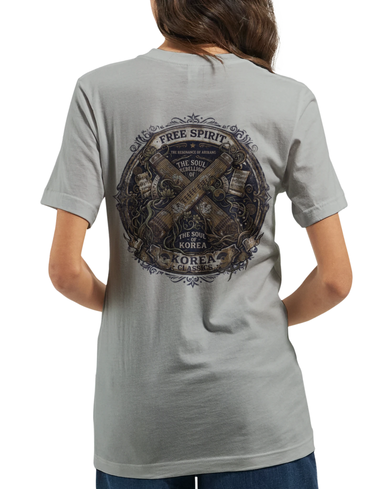 Alternative view of "The soul of Korea" Premium Unisex Crewneck T-shirt | Bella + Canvas 3001