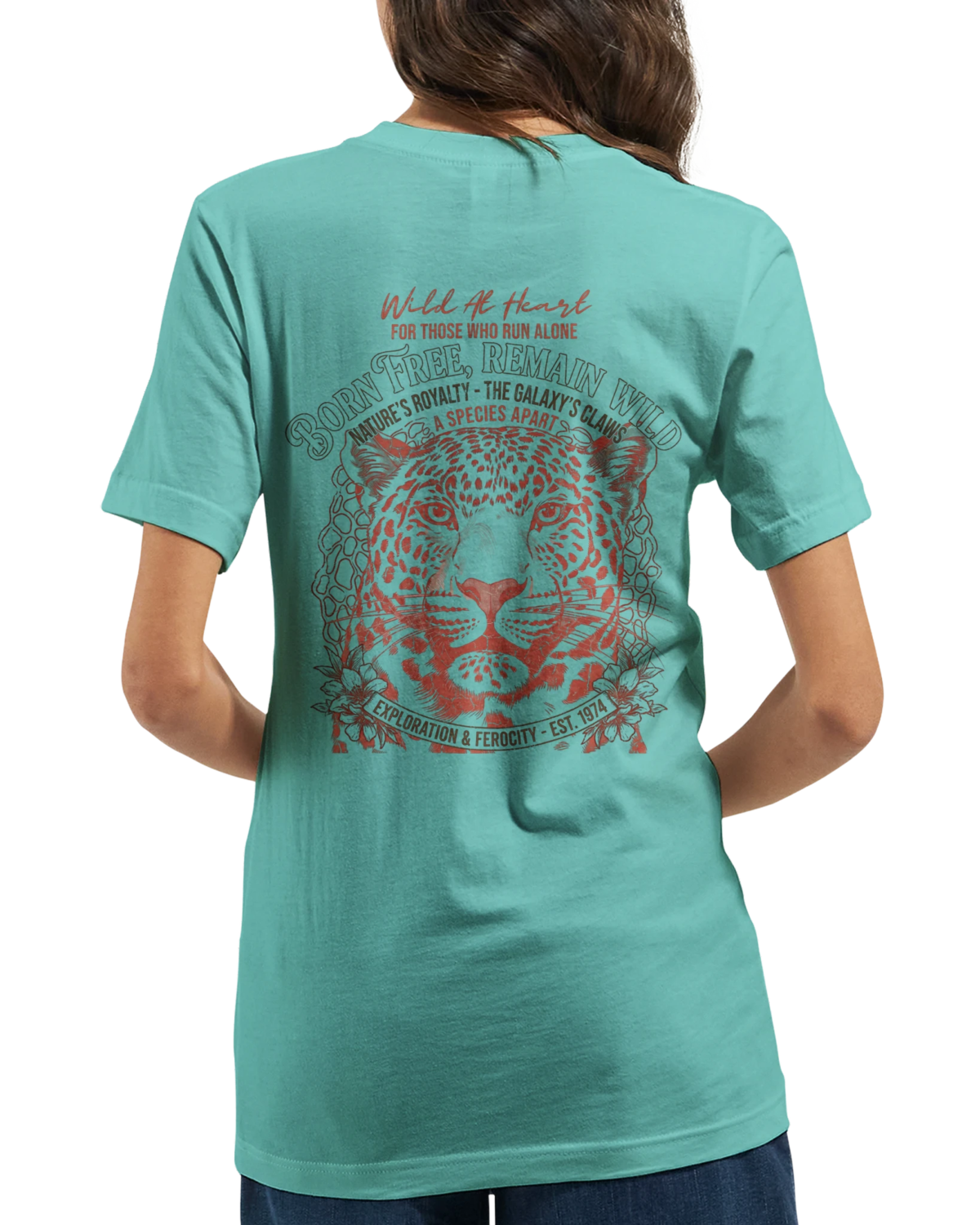 "Born free remain wild" Premium Unisex Crewneck T-shirt | Bella + Canvas 3001
