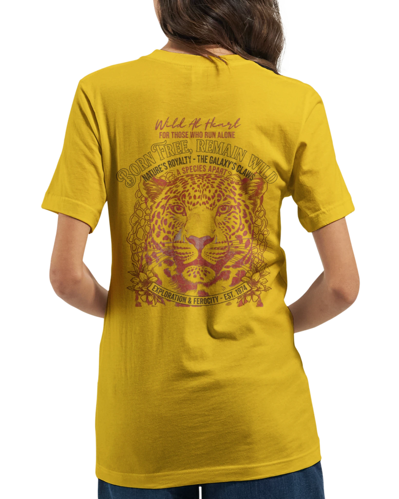 Alternative view of "Born free remain wild" Premium Unisex Crewneck T-shirt | Bella + Canvas 3001