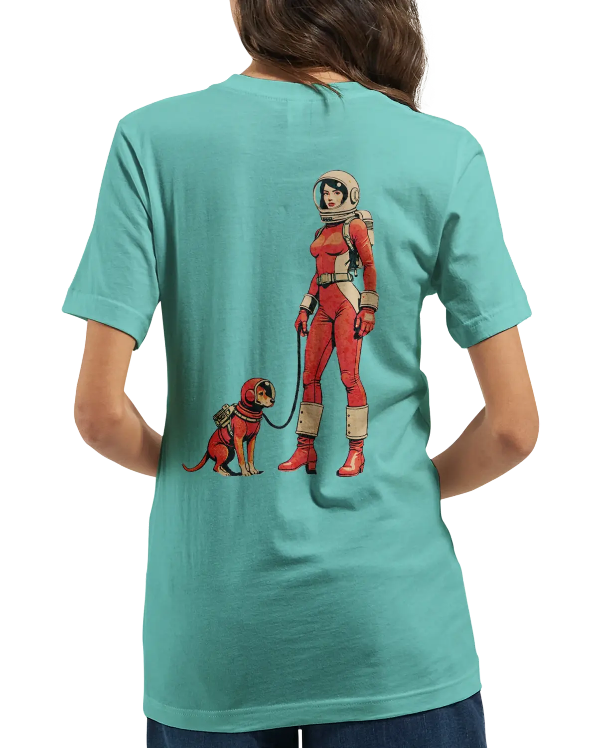 "Cosmic Companions" Premium Unisex Crewneck T-shirt | Bella + Canvas 3001