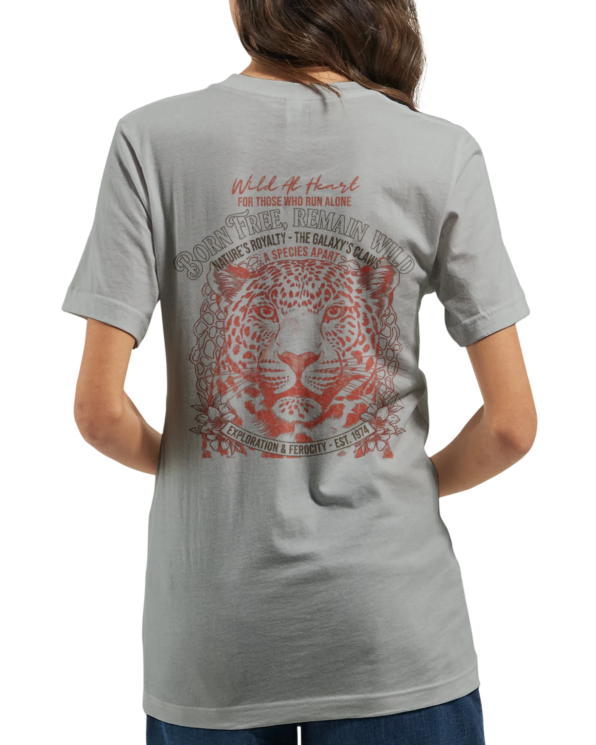 "Born free remain wild" Premium Unisex Crewneck T-shirt | Bella + Canvas 3001
