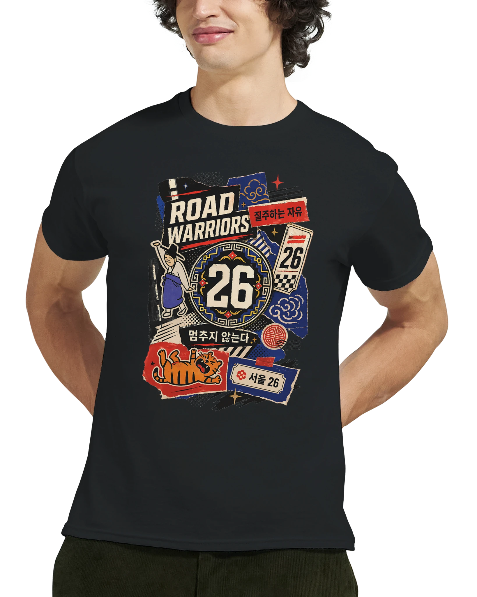 "Road warriors" Heavyweight Unisex Crewneck T-shirt | Gildan® 5000 - Image 2