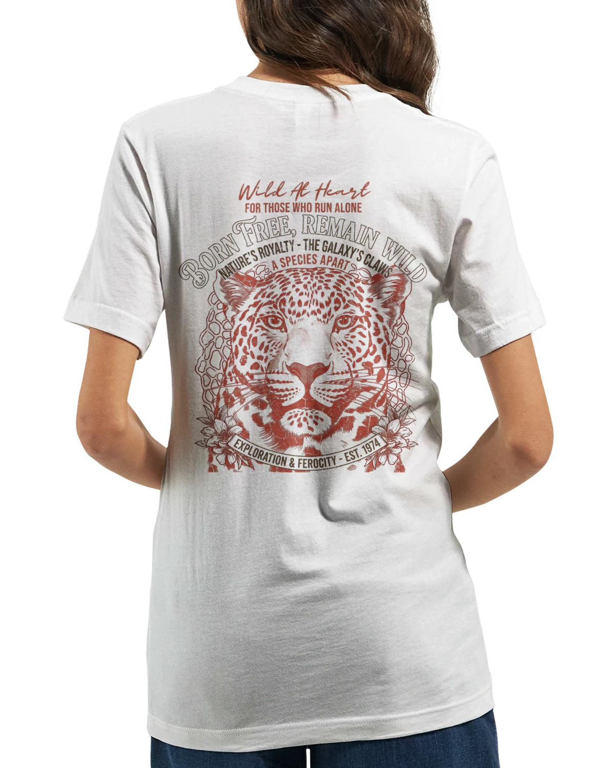"Born free remain wild" Premium Unisex Crewneck T-shirt | Bella + Canvas 3001