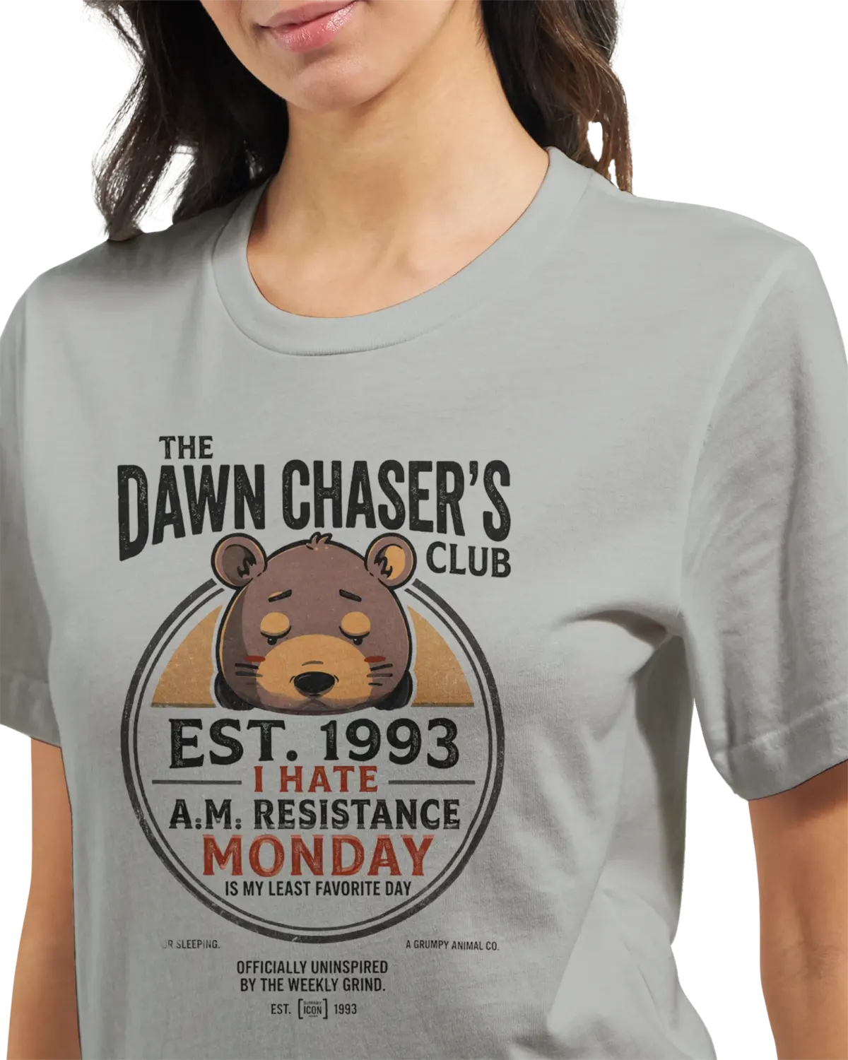 "The dawn chaser's club" Premium Unisex Crewneck T-shirt | Bella + Canvas 3001