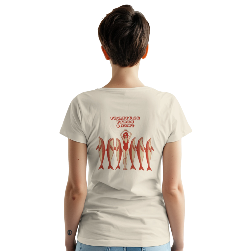 Alternative view of "Vertical Vibes Only" Heavyweight Unisex Crewneck T-shirt | Gildan® 5000