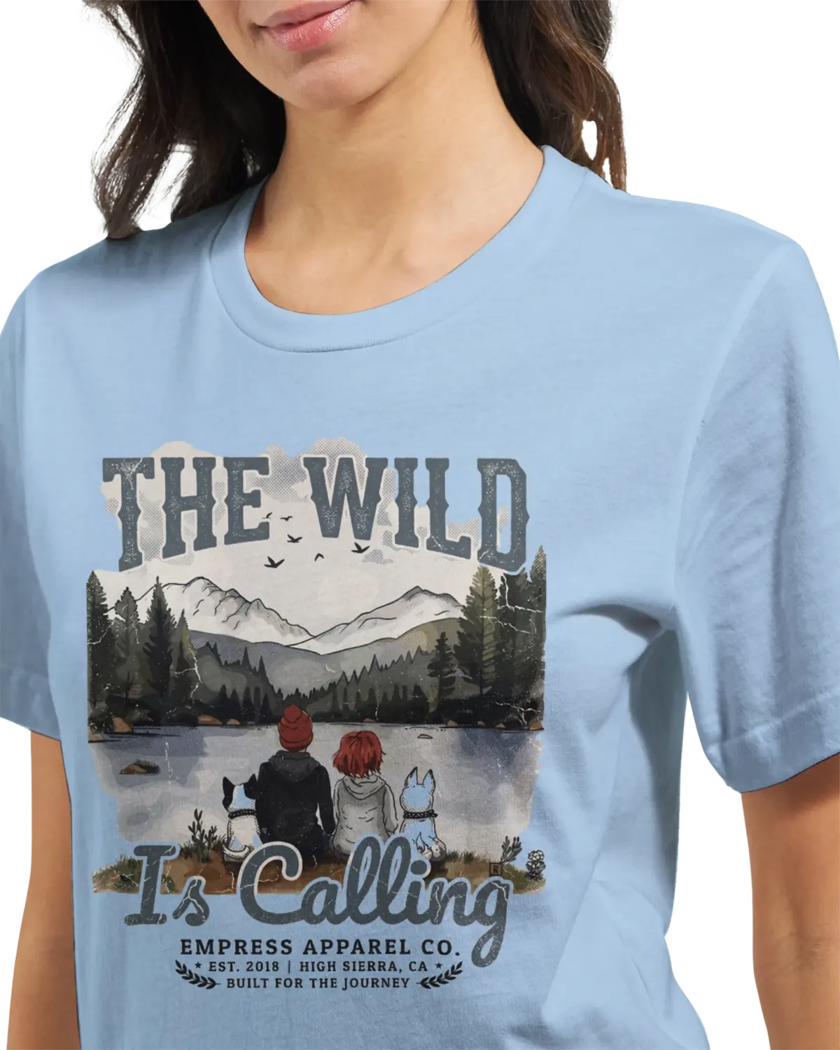 "The wild is calling" Premium Unisex Crewneck T-shirt | Bella + Canvas 3001