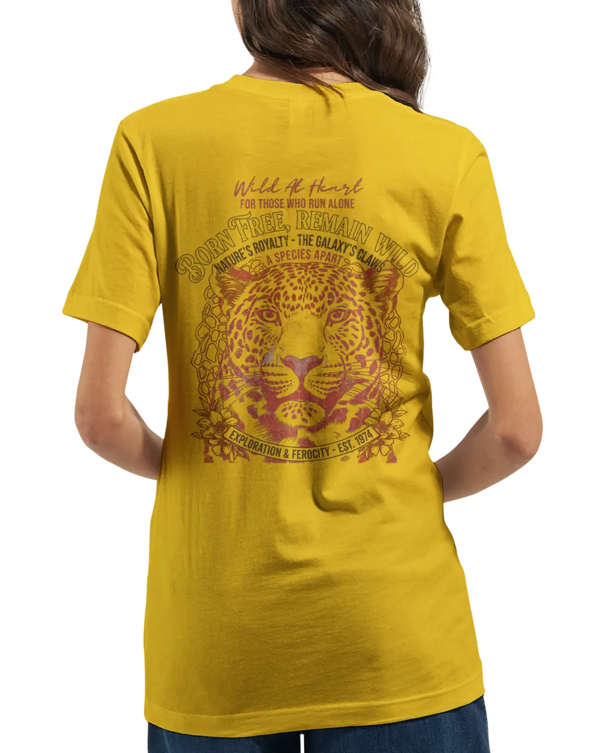 "Born free remain wild" Premium Unisex Crewneck T-shirt | Bella + Canvas 3001