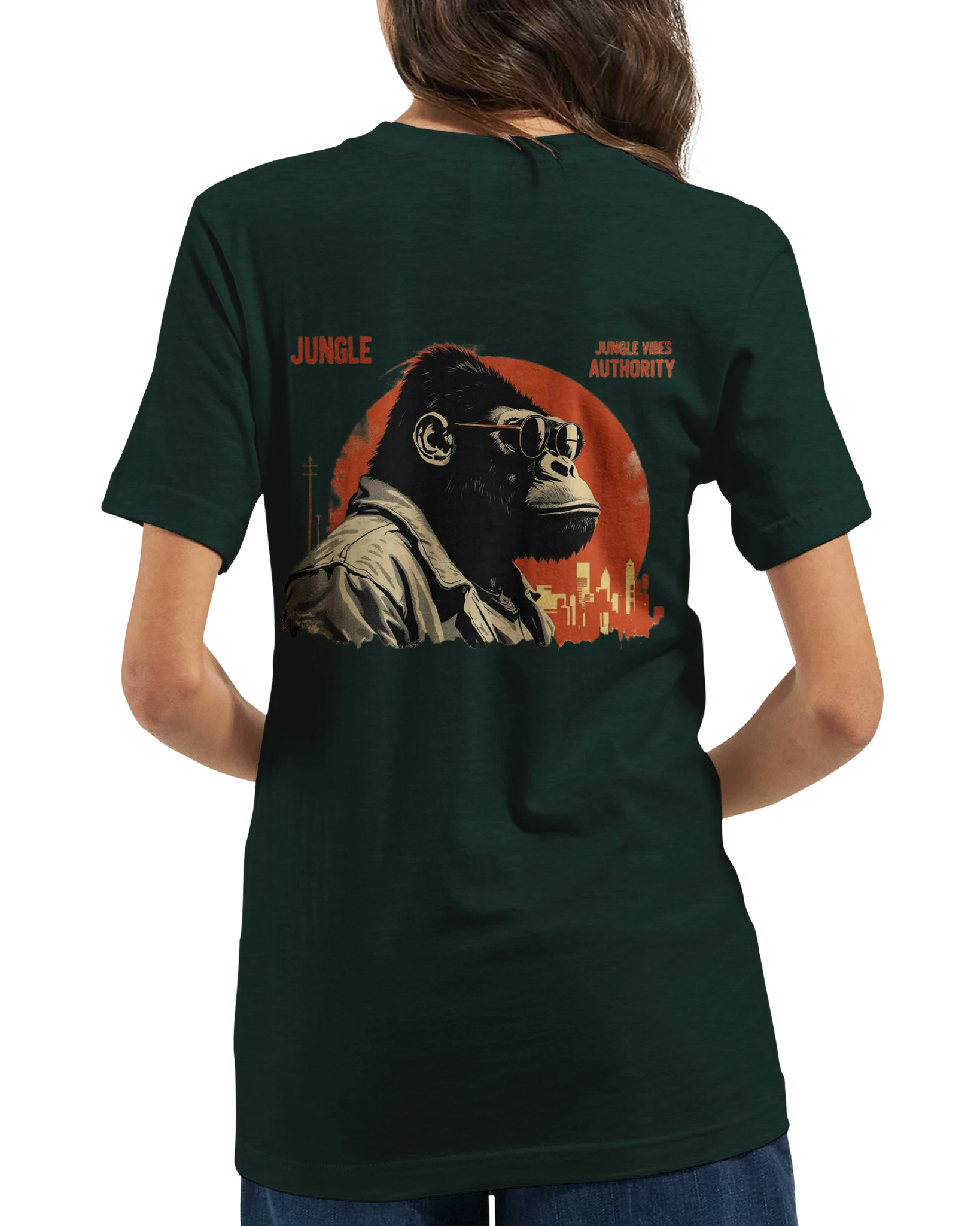"Jungle authority" Premium Unisex Crewneck T-shirt | Bella + Canvas 3001 - Image 4