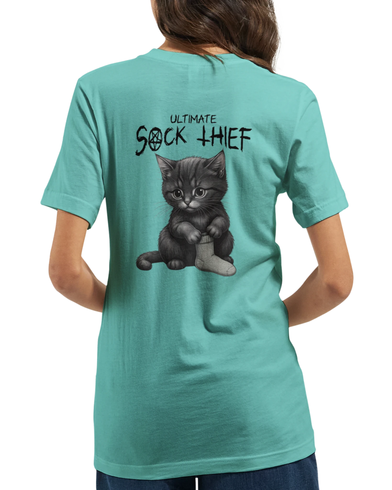 Alternative view of "Ultimate sock thief" Premium Unisex Crewneck T-shirt | Bella + Canvas 3001