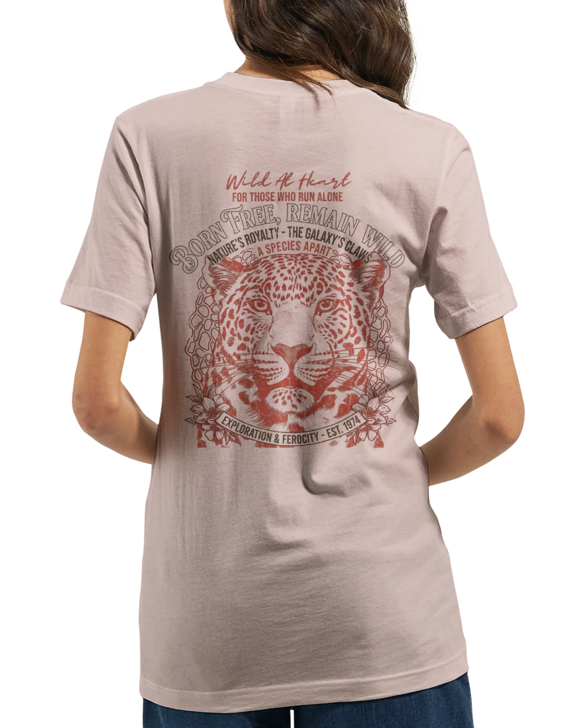 "Born free remain wild" Premium Unisex Crewneck T-shirt | Bella + Canvas 3001