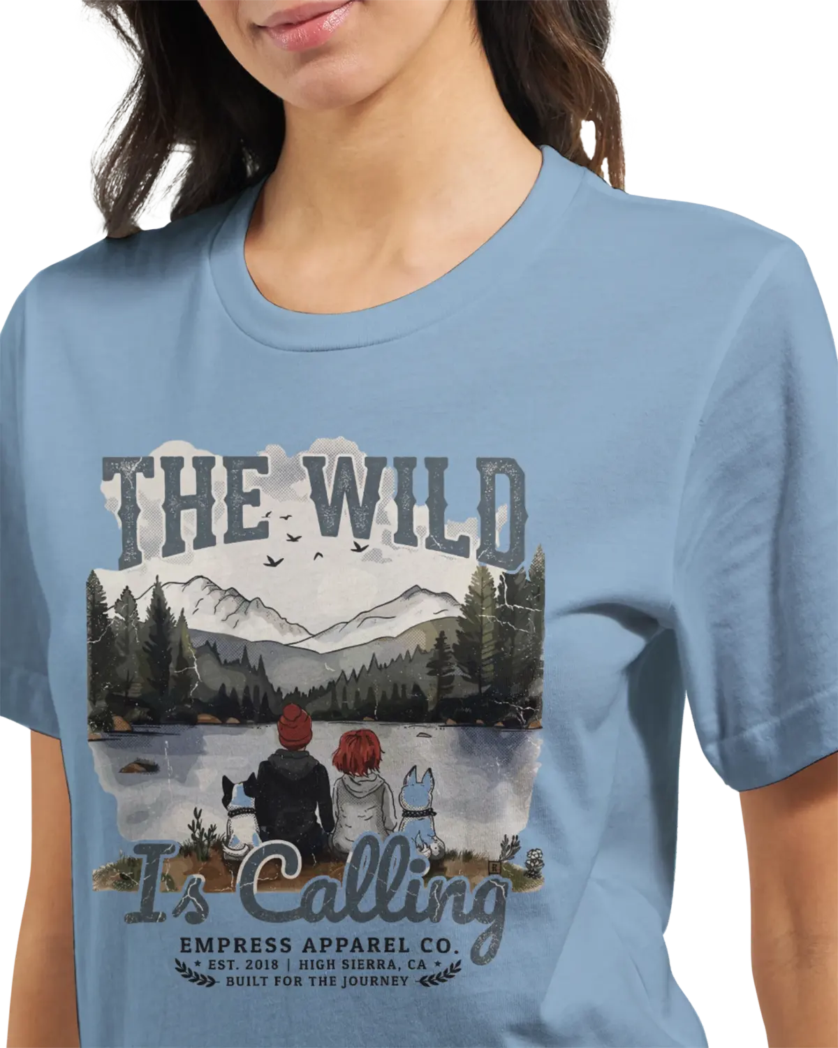 "The wild is calling" Premium Unisex Crewneck T-shirt | Bella + Canvas 3001