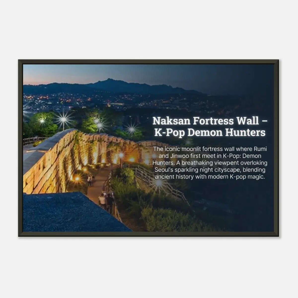 "Naksan Fortess Wall" Museum-Quality Matte Paper Metal Framed Poster 40x60 cm / 16x24″