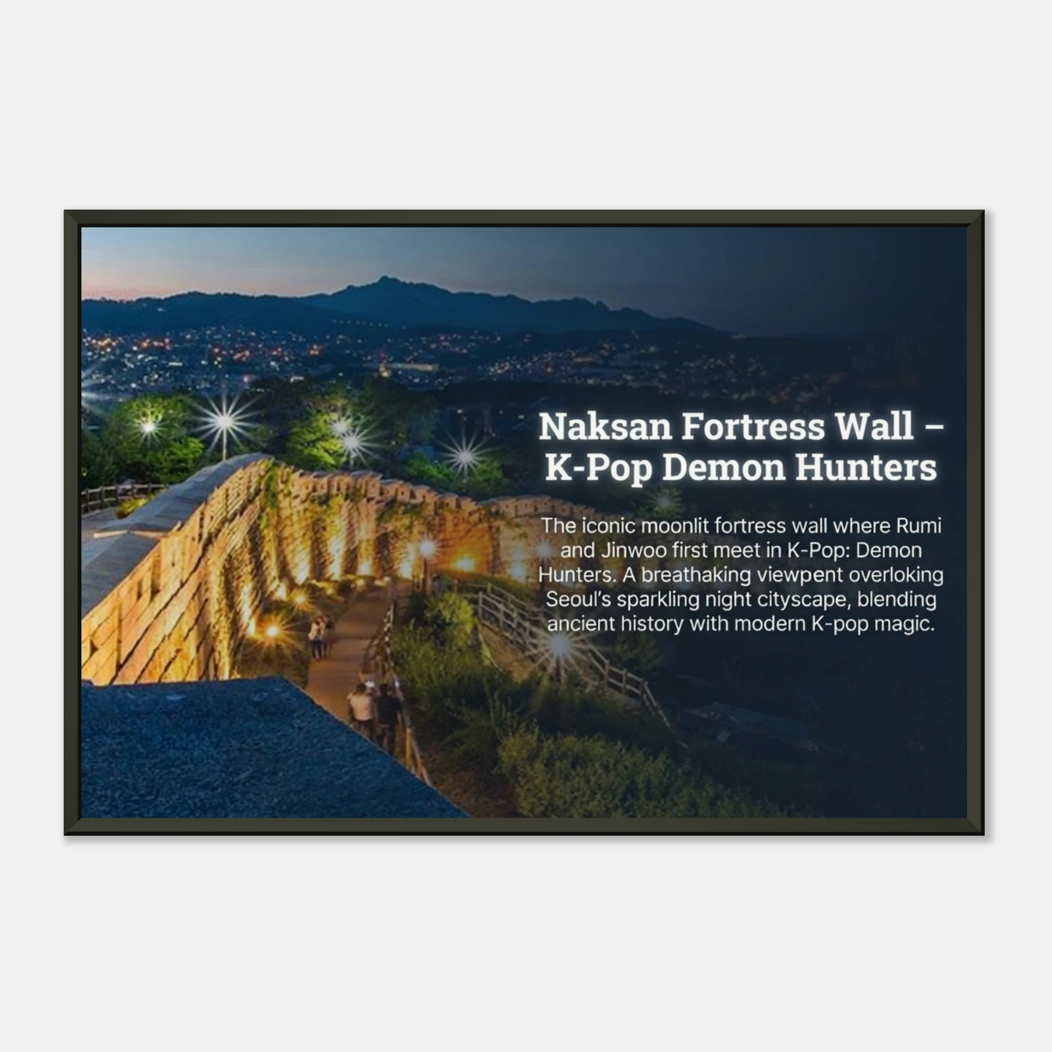 "Naksan Fortess Wall" Museum-Quality Matte Paper Metal Framed Poster 40x60 cm / 16x24″