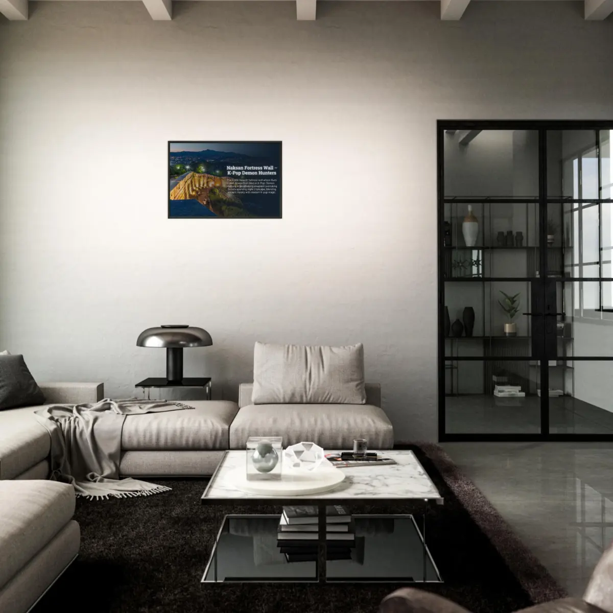 "Naksan Fortess Wall" Museum-Quality Matte Paper Metal Framed Poster 40x60 cm / 16x24″