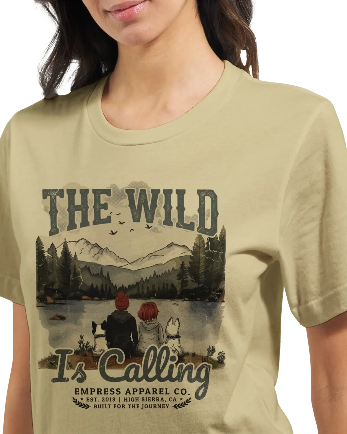 "The wild is calling" Premium Unisex Crewneck T-shirt | Bella + Canvas 3001