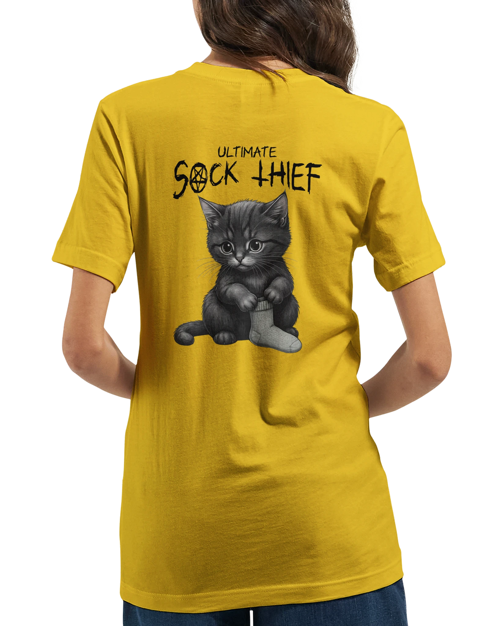 "Ultimate sock thief" Premium Unisex Crewneck T-shirt | Bella + Canvas 3001 - Image 3