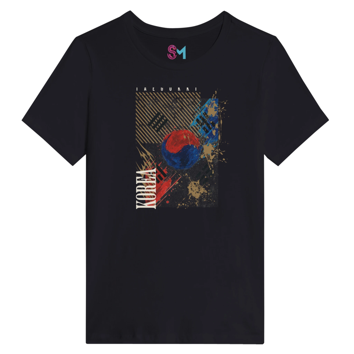 Women's Relaxed T-Shirt - Korean Taegeukgi Flag Graphic | Bella + Canvas 6400
