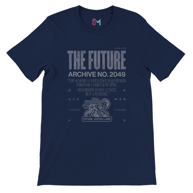 Alternative view of "The future" Premium Unisex Crewneck T-shirt | Bella + Canvas 3001