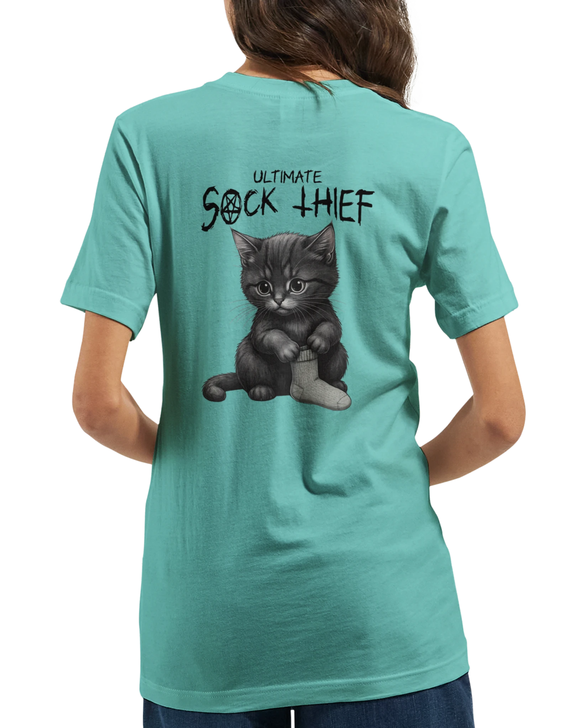 "Ultimate sock thief" Premium Unisex Crewneck T-shirt | Bella + Canvas 3001