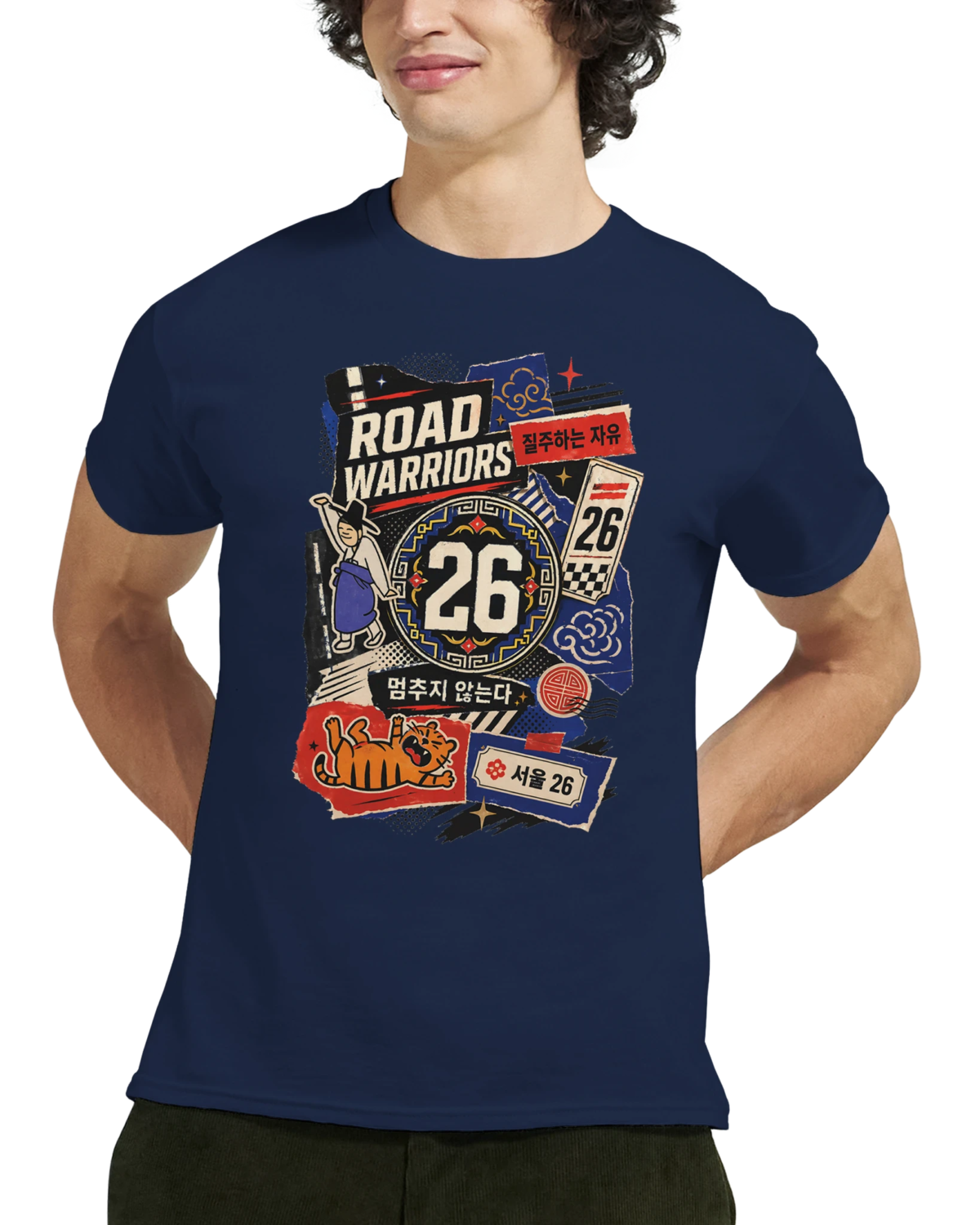 "Road warriors" Heavyweight Unisex Crewneck T-shirt | Gildan® 5000