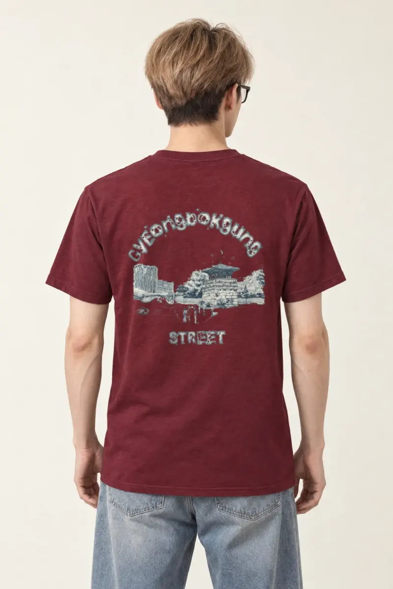 "Gyeongbokgung Street" Heavyweight Unisex Crewneck T-shirt
