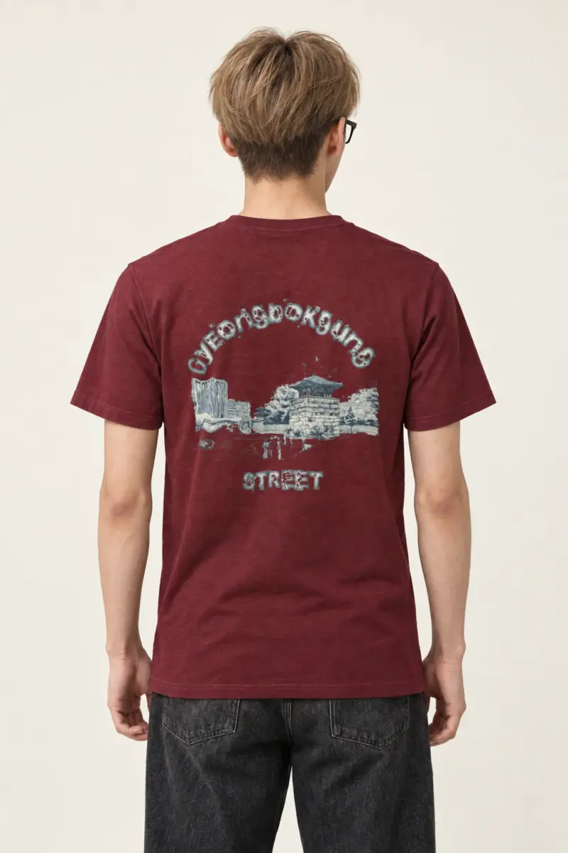 "Gyeongbokgung Street" Heavyweight Unisex Crewneck T-shirt