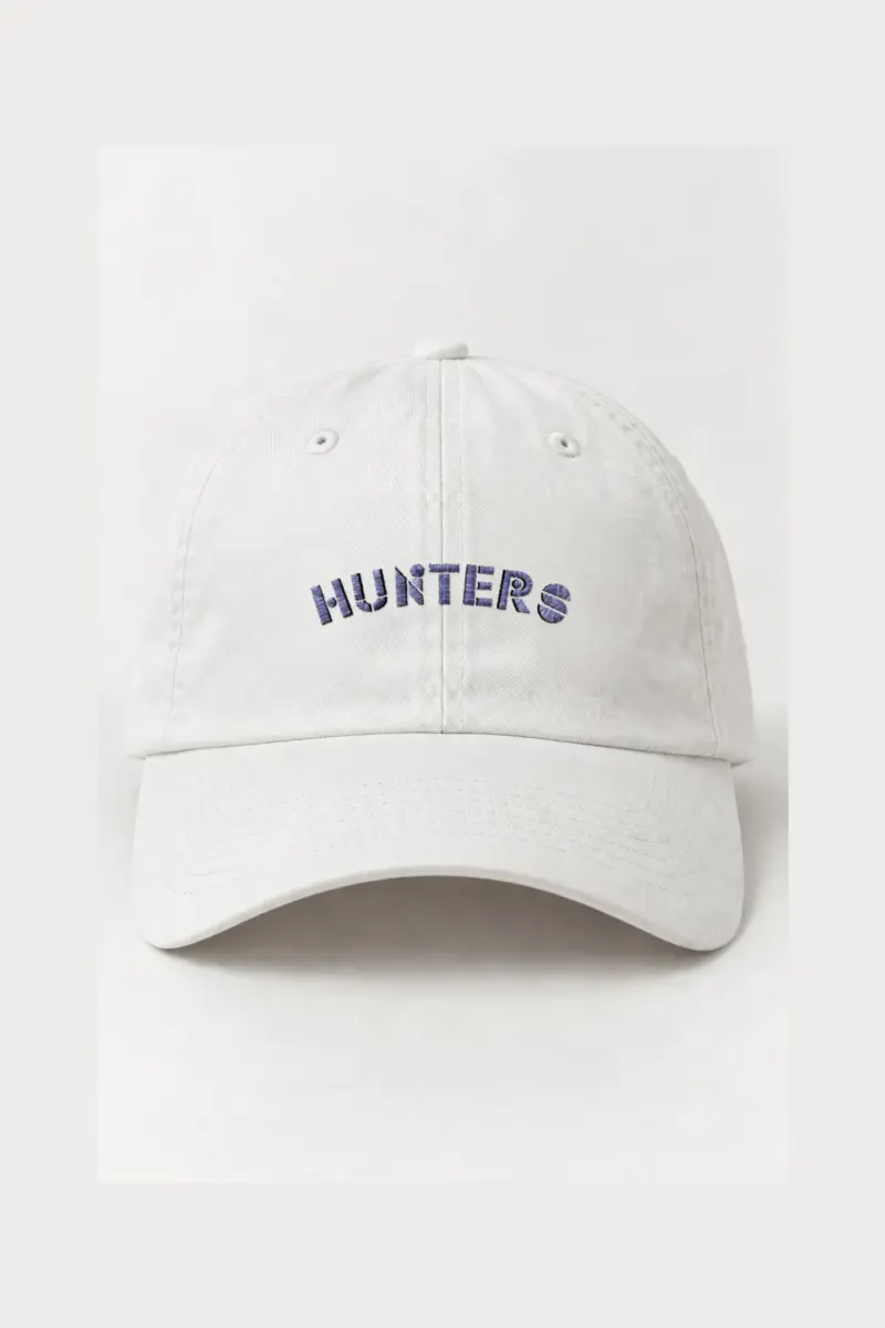 "Hunters Distorted Wordmark" Classic Dad Hat · Embroidered | Yupoong 6245CM