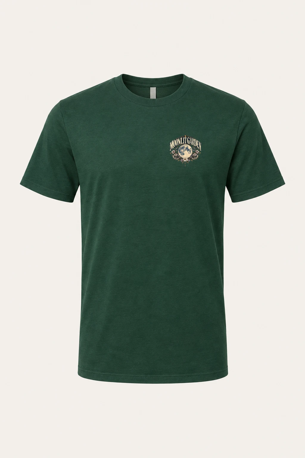 "Moonlit Garden" Heavyweight Unisex Crewneck T-shirt