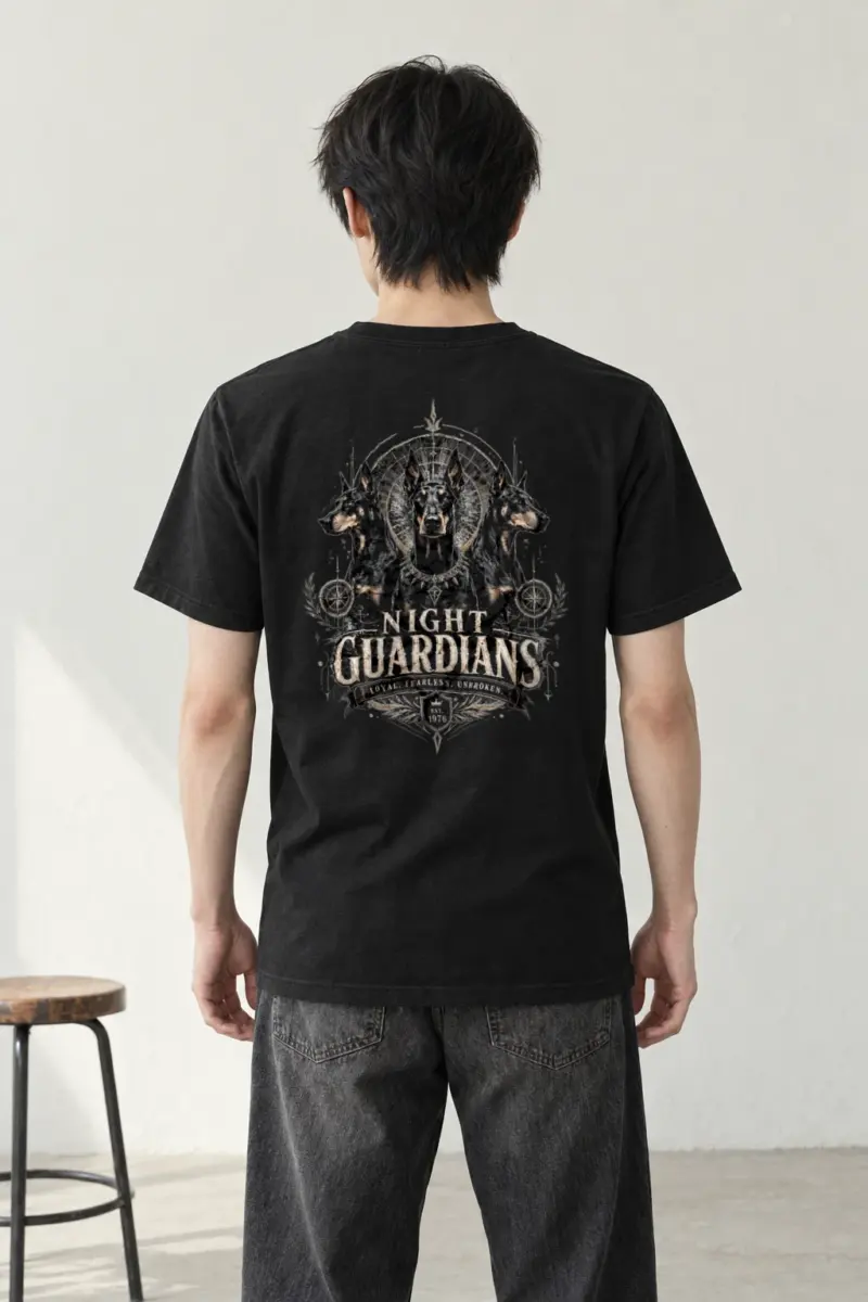"Night guardians" Heavyweight Unisex Crewneck T-shirt