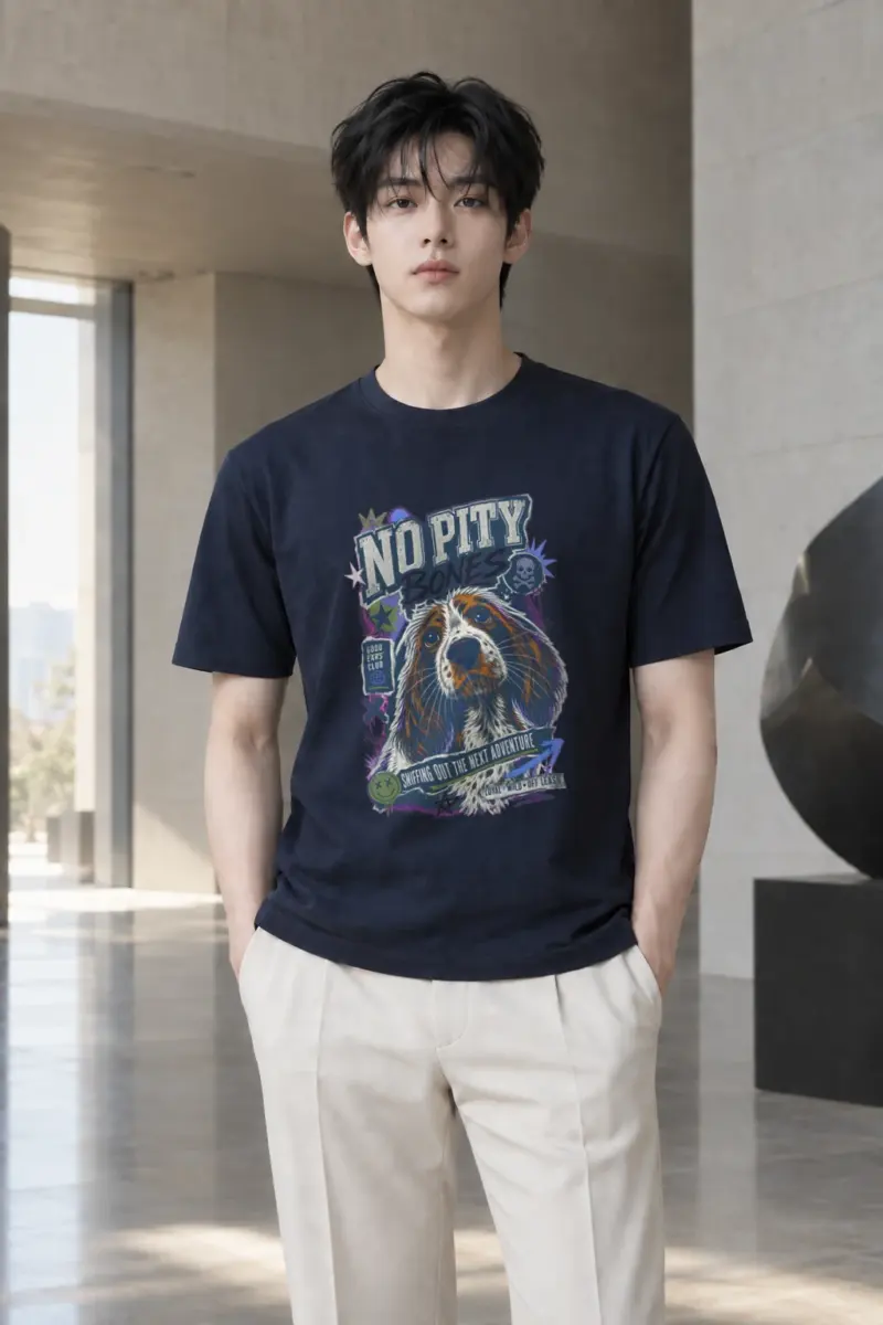 “No pity bones” Heavyweight Unisex Crewneck T-shirt | Gildan 5000