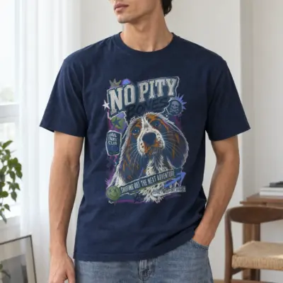 “No pity bones” Heavyweight Unisex Crewneck T-shirt | Gildan 5000