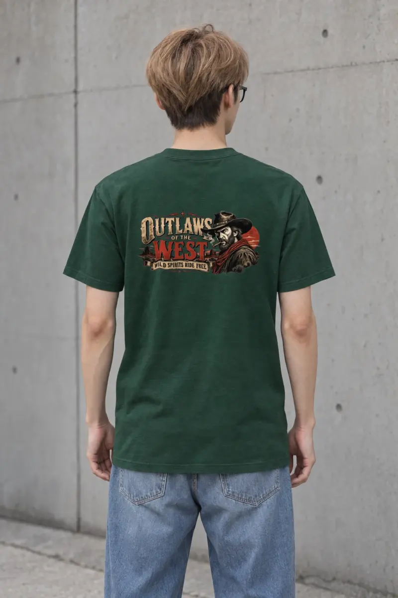 "Outlaws Of The West" Heavyweight Unisex Crewneck T-shirt