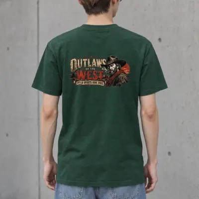 "Outlaws Of The West" Heavyweight Unisex Crewneck T-shirt
