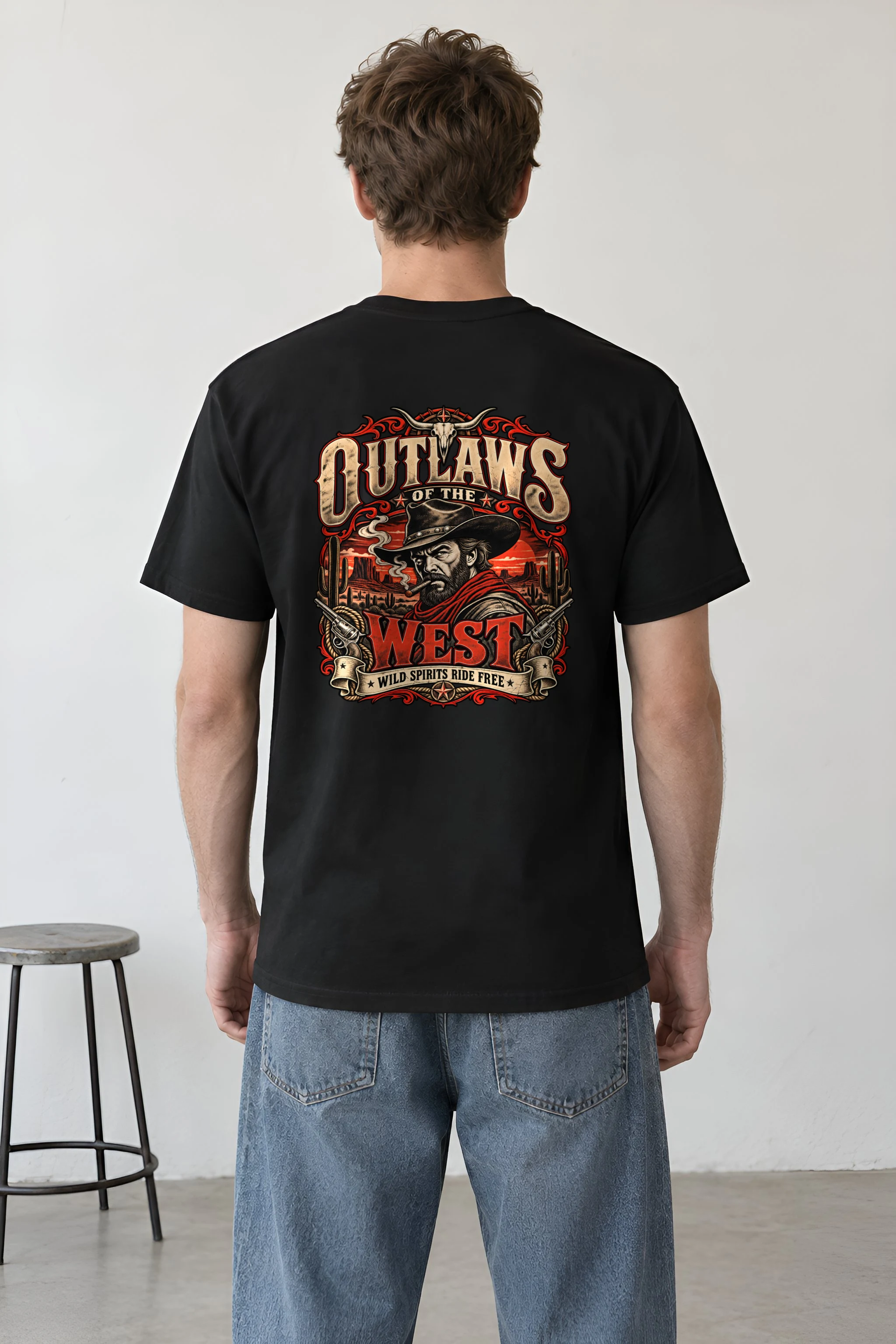 "Wild Spirits Ride Free" Heavyweight Unisex Crewneck T-shirt